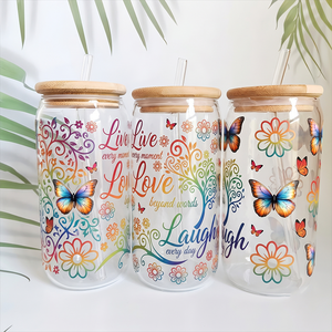 Vinilos UV para Transferencia de Calor, 16oz, Resistentes al Agua, Listos para Aplicar, para Vasos de Vidrio y Plástico - Product Image 1