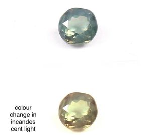 Alexandrite naturelle facettée ronde de 3 mm, magnifique, à changement de couleur, en vente. - Product Image 2