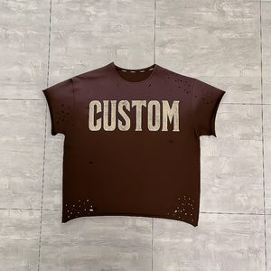 Custom Logo Printed T-Shirt Solid Pattern Blank T-Shirt Casual Plain <b>Tshirts</b> Manufactured Logo Custom 260grams Pure Cotton - Product Image 2