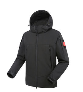 Veste softshell imperméable pour homme, à capuche, coupe-vent, respirante, pour l'extérieur, vêtements d'hiver - Product Image 2