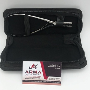 Pince à micro-anneaux professionnelle de haute qualité à 3 trous pour extensions de cheveux, finition miroir argenté, en acier inoxydable durable - Product Image 2