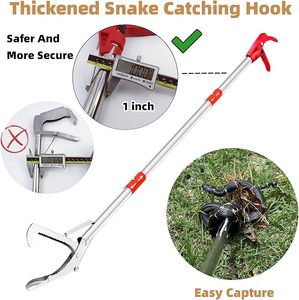 Professional Snake Catcher <b>Tool</b> Collapsible Reptile Tongs Rattlesnake <b>Grabber</b> Stick Safe Handling Equipment Strong Design - Product Image 5