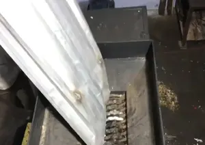 Máquina Trituradora de Láminas para Techos de Grado Industrial, Trituradora de Metal de Doble Eje con Área de 750 mm x 500 mm - Product Image 3