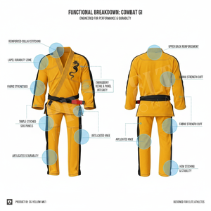 Uniforme de Jiu Jitsu Brasileño para Entrenamiento y Competición, Personalizado con Sublimación en el Interior, Poliéster - Product Image 2