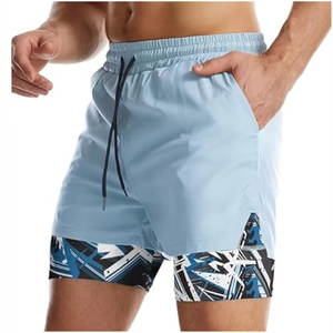 Pantalones Cortos Deportivos para Hombre con Logotipo Personalizado, Forro de Compresión, Ropa Deportiva Transpirable, Venta al Por Mayor - Product Image 4