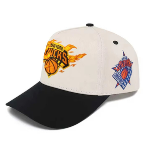 Adults Unisex Sporty Embossed 7-Panel Trucker <b>Cap</b> Adjustable Metal Buckle 100% Cotton Breathable - Product Image 1