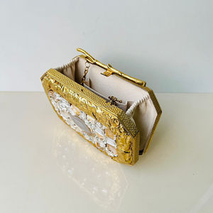 Bolso de Mano de Alta Calidad, Bolso de Noche de Lujo para Mujer, Artesanía en Metal en Venta - Product Image 4