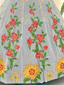 Lehenga Choli Estilo Occidental Bollywood Indio, Tela de Georgette Sintética, Ropa de Fiesta, Última Moda Étnica Exclusiva, Exportación Premium - Product Image 5