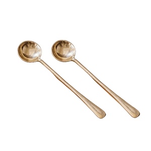 ช้อนทองเหลือง100% สำหรับใช้ในครัวบ้านและใช้เสิร์ฟทำจากทองมีดีไซน์ตามสั่ง - Product Image 1