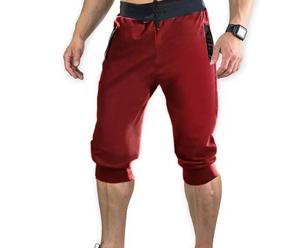 Shorts Bermuda pour Homme en Tissu Oxford Couleur Unie Écologique avec Logo Avant, Bande Latérale et Cordon de Serrage à la Taille – Style Décontracté et Sportif - Product Image 3