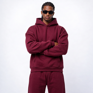 Sudaderas con capucha de marca privada, 500 g/m², de algodón cepillado con capucha de doble capa para marcas de ropa. - Product Image 6