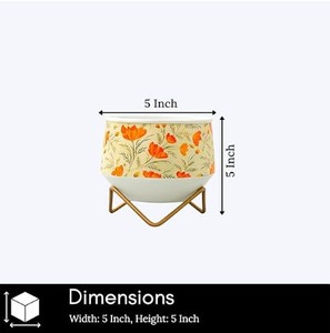 Maceta Colgante Decorativa de Hierro para Hogar y Jardín - Elegante Maceta de Piso Estilo Rústico - Product Image 2