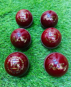 Balle de cricket en cuir rouge Red King 156g, 2 pièces, balle de match et d'entraînement, balle de cricket dure et durable, pratique professionnelle, vente en gros - Product Image 2