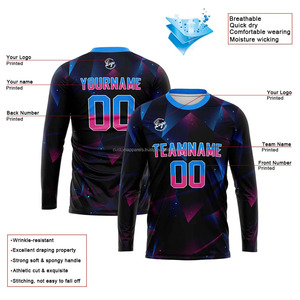 Camisetas Personalizadas al por Mayor, Diseño de Manga Larga, Impresión Personalizada para Hombre y Mujer, Precios Económicos - Product Image 1