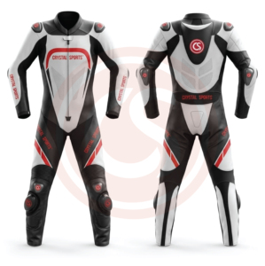 Combinaison de course moto personnalisée Crystal Sports, homologuée CE, en cuir de vachette, équipement de moto, usine OEM européenne - Product Image 5