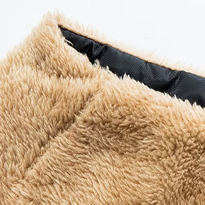 Chaleco de Forro Polar Sherpa para Hombre, Casual, Transpirable, Grueso, para Invierno, Color Marrón Claro, Resistente al Viento, con Servicio OEM, Venta al Por Mayor - Product Image 3