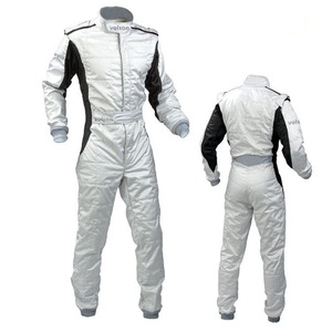 Combinaison de course moto unisexe Guruna rouge, blanc et bleu à manches longues en polyester, séchage rapide, respirante, avec blocs de couleur sur le devant pour le motocross - Product Image 2
