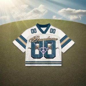 OEM Custom High Quality Polyester Mesh Retro Soccer American Football Jersey Oversized Boxy Shirt Cropped Plus Size Summer - Product Image 1