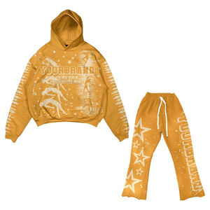 Ensemble de survêtement léger et ample en coton mélangé doux et confortable, parfait pour le travail, la maison et les activités de plein air - Product Image 6