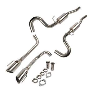 Sistema de Escape Tuning para Ford Mustang GT V8 1996-2004, Silenciador de Doble Salida Ovalada de 4 Pulgadas, Tubo de Escape Catback - Product Image 4