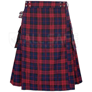 Precio de fábrica para hombre Kilt tradicional hecho a mano plisado Highland Outfit dobladillo reforzado correas ajustables 100% acrílico puro - Product Image 2