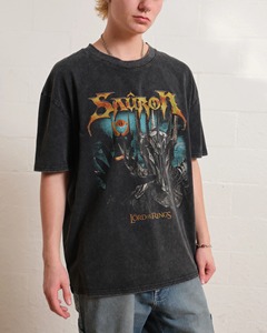 เสื้อยืดคอกลมแขนสั้นโอเวอร์ไซส์สีดำสำหรับผู้ชาย ผ้าฝ้ายเจอร์ซีย์ พิมพ์ลายตัวอักษร สไตล์ลำลอง ระบายอากาศได้ดี - Product Image 1