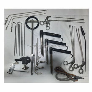 Ensemble de laryngoscope direct professionnel en acier inoxydable A-1 VERITAS pour l'examen des voies respiratoires ORL avec lames réutilisables et poignée LED - Product Image 6