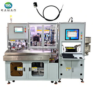 Machine intégrée semi-automatique pour l'enfilage, le sertissage et l'insertion <span class=keywords><strong>de</strong></span> bornes <span class=keywords><strong>de</strong></span> câbles blindés à 2 conducteurs - Product Image 1