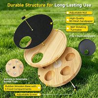 Planche à gratter les ongles classique en acier inoxydable massif pour chiens, boîte à nourriture, outil de lime à ongles sans pression pour chiens, usage intérieur