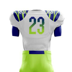 Uniforme de Fútbol Americano al por Mayor para Hombres Adultos, Transpirable, de Manga Corta, con Logotipo Personalizado, Ropa de Entrenamiento para Equipos, Uniforme de Club 100% - Product Image 6