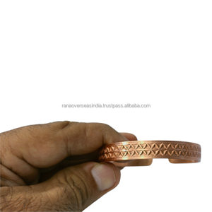 Brazalete de Cobre Puro Ecológico, Terapia Bio, para Aliviar el Dolor de Artritis, Tendinitis y Articulaciones, Ajustable, Joyería Unisex - Product Image 5