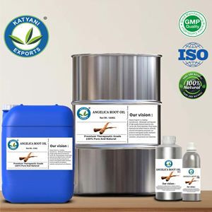 Angelica Root (Angelica Archangelica) Essential Oil Steam Distilled Herbal Oil - By Katyani Exports Madhya Pradesh <b>Bulk</b> Supplier - Product Image 2