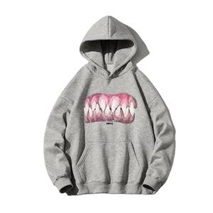 Grunge Goth Y2K rétro Hip Hop pull Punk Streetwear à capuche avec impression graphique décontracté mode polaire matériel - Product Image 4