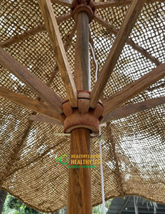 Handwoven Coir Parasol Natural Outdoor Accent for Tropical Resorts Gardens and Beach Clubs Eco2go Vietnam - Product Image 3