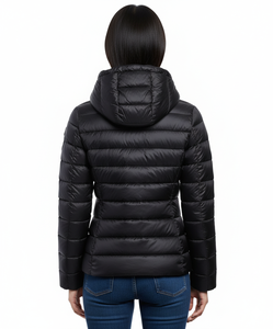 Manteau d'hiver en fourrure de renard pour femme, grande taille, personnalisé, chaud, à capuche zippée, avec chapeau amovible, longueur standard, vente en gros - Product Image 2