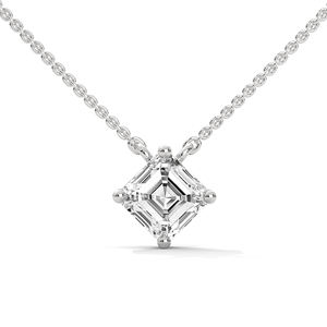 Collier pendentif en argent de haute joaillerie avec diamant de laboratoire pour femme, idéal pour les occasions spéciales et comme cadeau de mariage - Product Image 1