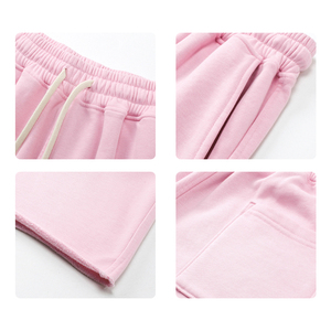 Pantalones Cortos Bermuda de Algodón para Hombre, Color Sólido, Cintura con Cordón, Estilo Casual, Corte Medio, Tejido Transpirable - Product Image 4