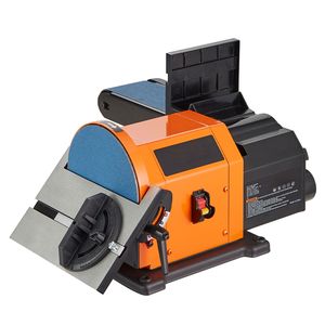 Levigatrice a Nastro Professionale da 6 Pollici con Piano di Lavoro da 4 X 36 Pollici, Motore a Induzione 5A, Smerigliatrice per Legno in Alluminio Pressofuso - Product Image 1