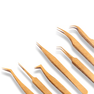 Pince à épiler d'extension de cils avec logo personnalisé en gros Pince à cils de marque privée Volume de cils Pointe pointue - Product Image 2