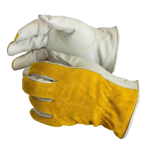 High Quality Leather Heat Resistant <b>Driver</b> Work <b>Gloves</b> Hand Protection Custom Logo Driving <b>Gloves</b> With Custom Logo - Product Image 2