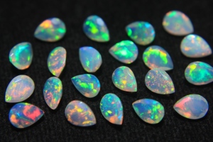Ethiopian Opal Natural Gemstone Faceted Pear Cut 3x5mm Super Fine Quality Multi Color Certified Color Play Loose for Jewelry - Product Image 4