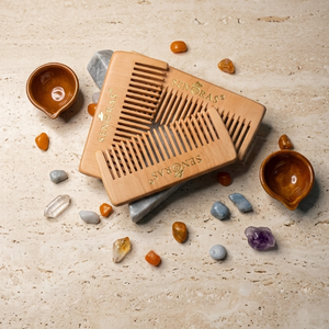 Peine Profesional de Madera de Neem para Mujer |   Masajeador Manual No Eléctrico para Cuidado del Cuero Cabelludo y Cabello, Reafirmante de la Piel - Product Image 1