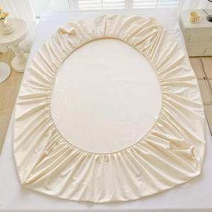 Ensemble de draps ajustés avec taies d'oreiller, couleurs unies, doux, respirant, 300 fils, microfibre écologique pour adultes - Product Image 3