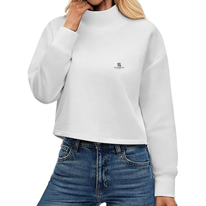 Sudadera de Invierno para Mujer, Transpirable, de Algodón, con Logotipo Personalizado en la Parte Delantera, Manga Larga, Estilo Casual, Moda 2026 - Product Image 2