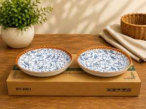 Plato de Servir Creativo de Cerámica con Borde Dorado en Forma de Hoja, Ecológico y de Lujo, para Aperitivos, Frutas, Postres, Vajilla para Bodas y Eventos Especiales - Product Image 5