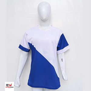 Camiseta de Punto de Algodón Orgánico 100% para Mujer, Diseño Personalizado de Cuello y Logotipo en Dos Colores, Corte Holgado, Alta Calidad, Venta al Por Mayor para Verano - Product Image 3