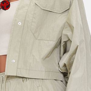 Survêtement décontracté pour femmes, 2 pièces, haut zippé et pantalon à taille élastique, coupe-vent pour femmes - Product Image 4