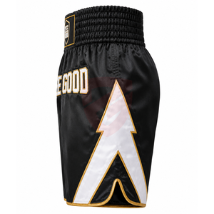 Shorts de boxe Muay Thai personnalisés, shorts d'entraînement MMA, logo sur le devant, 100% polyester, légers, respirants, séchage rapide, shorts unisexes - Product Image 5