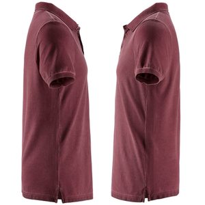 Polo à manches courtes pour homme, couleur unie, style décontracté, 100% coton, respirant, coupe régulière, tissu tissé - Product Image 6