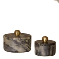 Boîte en marbre de pierre naturelle avec couvercle/Boîte en marbre sculpté avec couvercle/Boîte de courtoisie en marbre Boîte cadeau en marbre avec couvercle Boîte de rangement en marbre